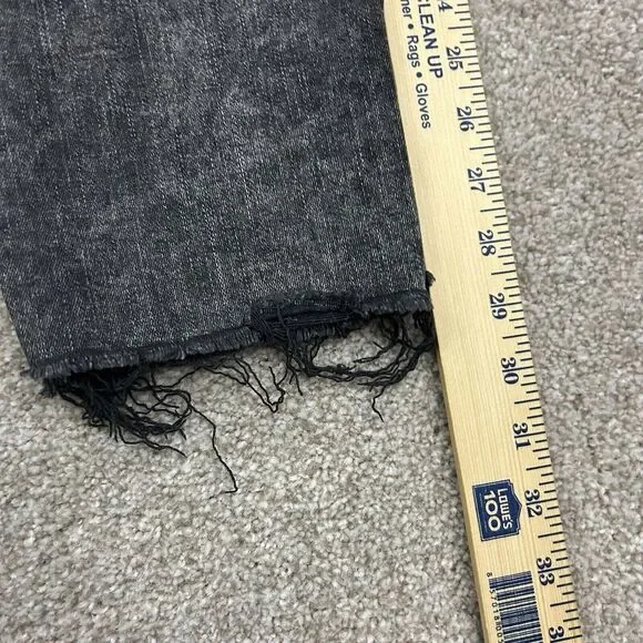 Frame Le Sylvie Slender Straight Jeans Women's‎ SZ 28 Distressed Raw Hem Stretch - Picture 9 of 10